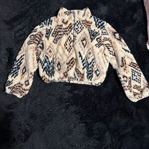 O'Neill Cream and Black Teddy Jacket